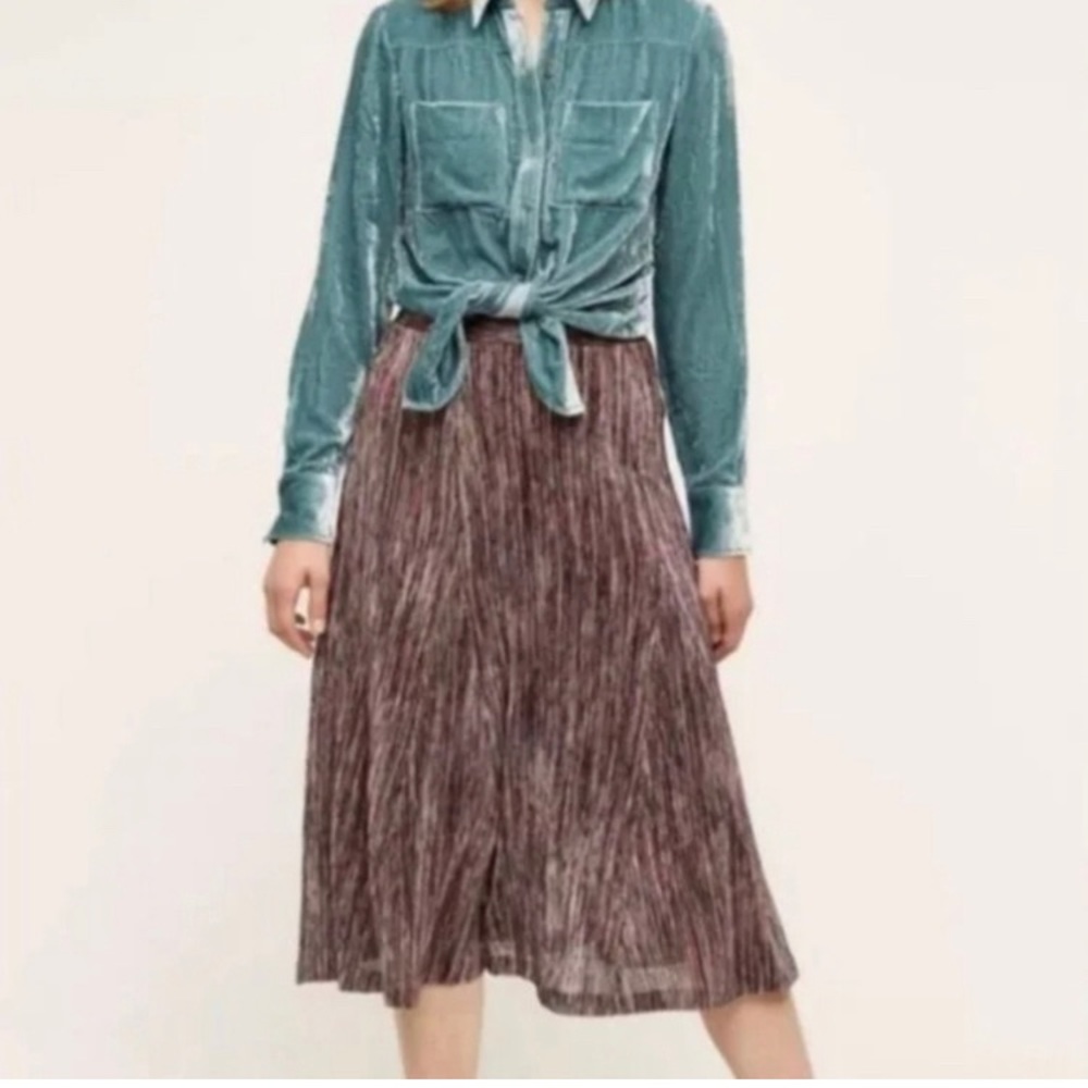 Anthropologie Maeve Multicolored Wynne Midi Skirt M